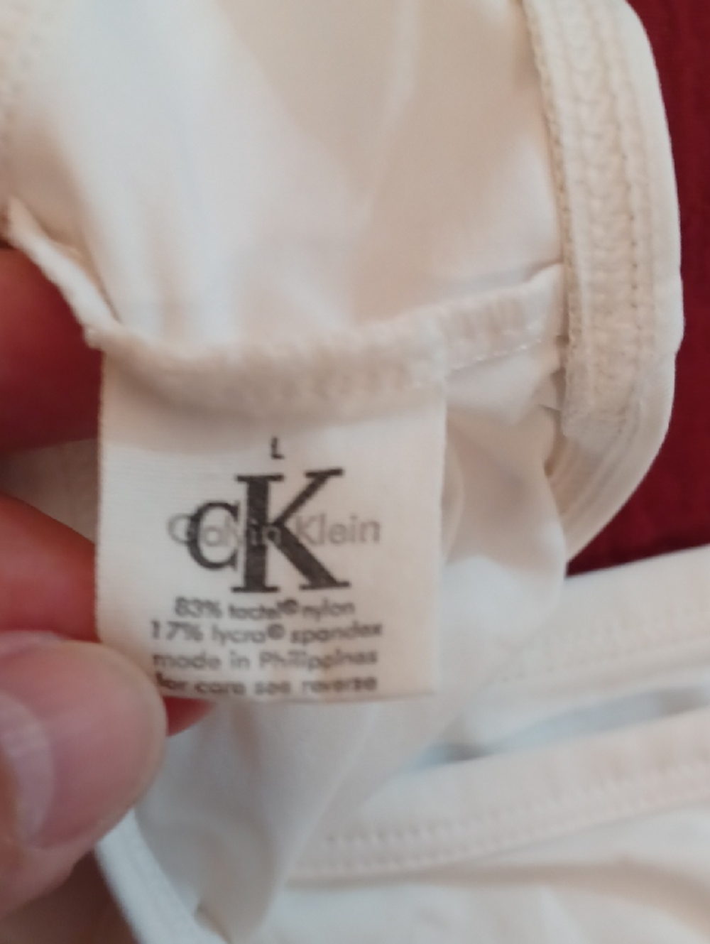 Calvin Klein White Halter Bra And Matching Bikini Panties - Picture 6 of 11